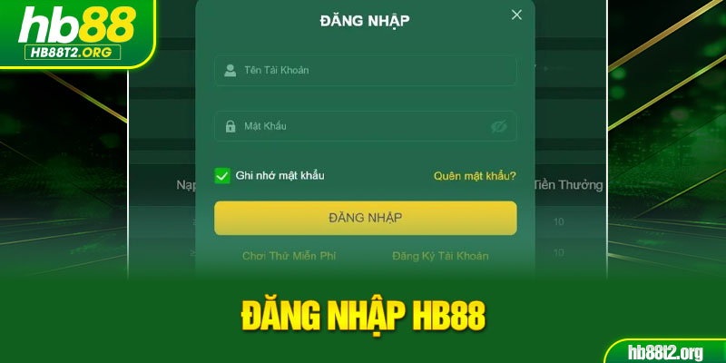 đăng nhập HB88